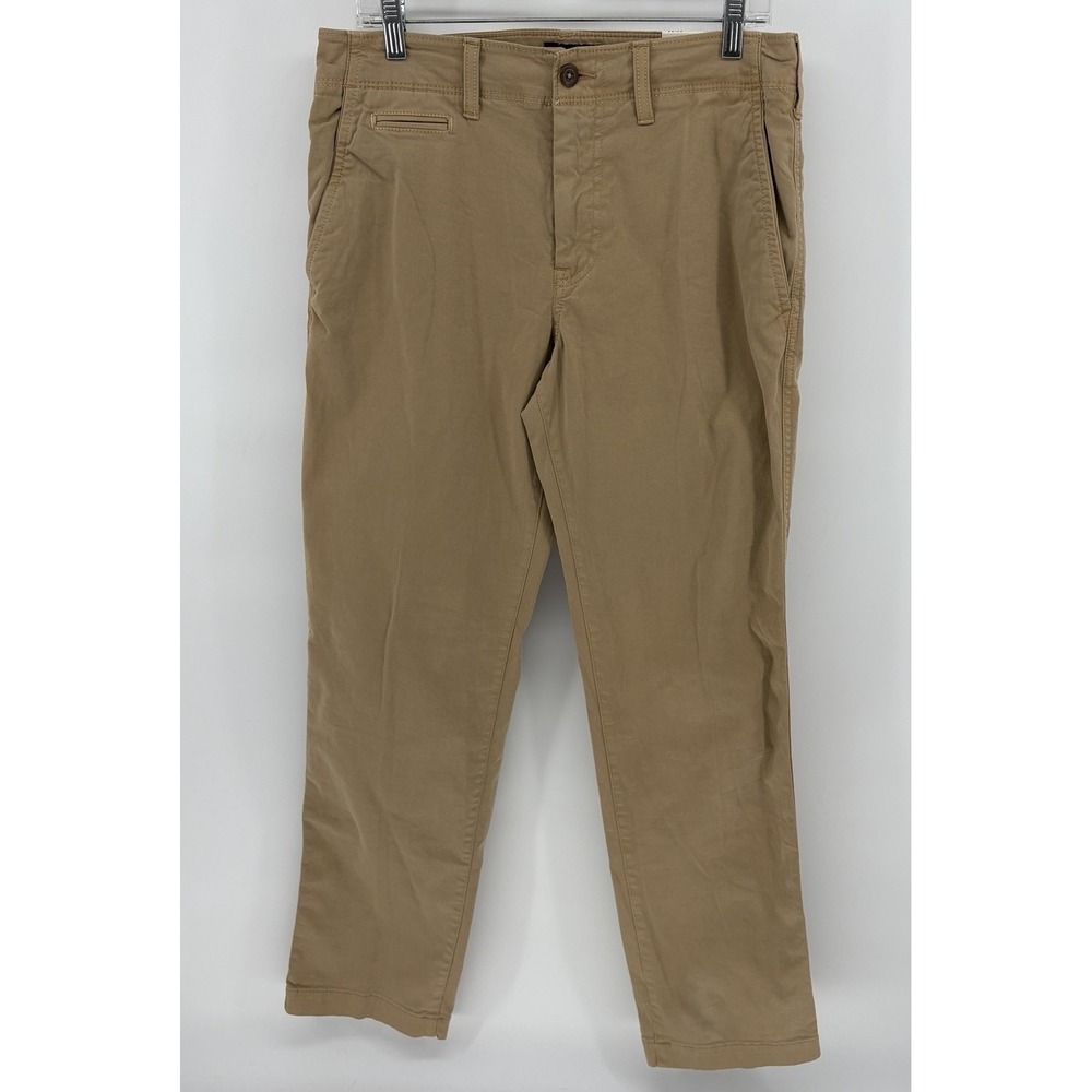 New American Eagle Extreme Flex Straight Khaki Chino Pants Stretch Mens 32x34